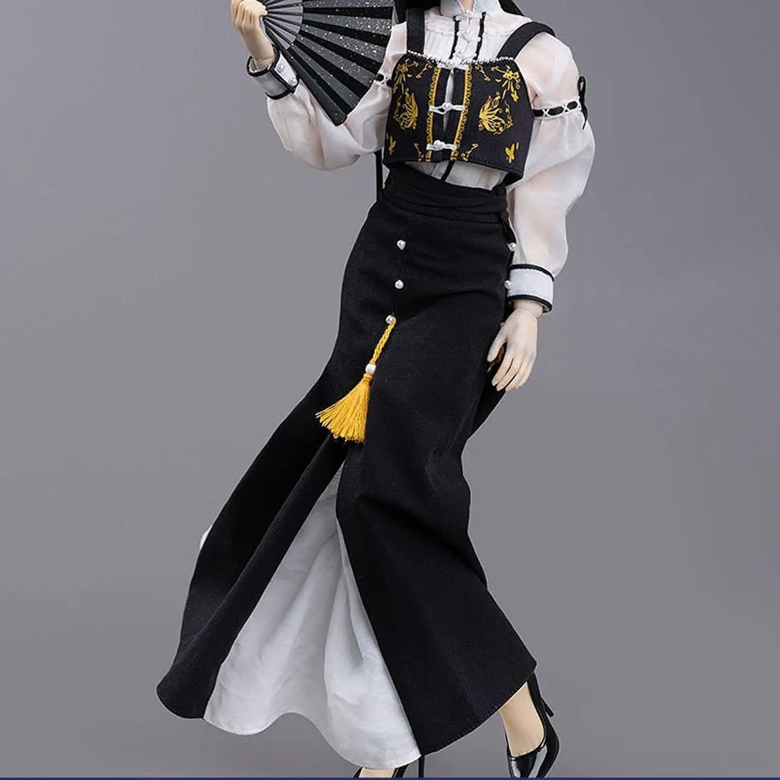 

1/6 верх и юбка, наряд в стиле ретро для 12-дюймовых женских фигурок, аксессуары