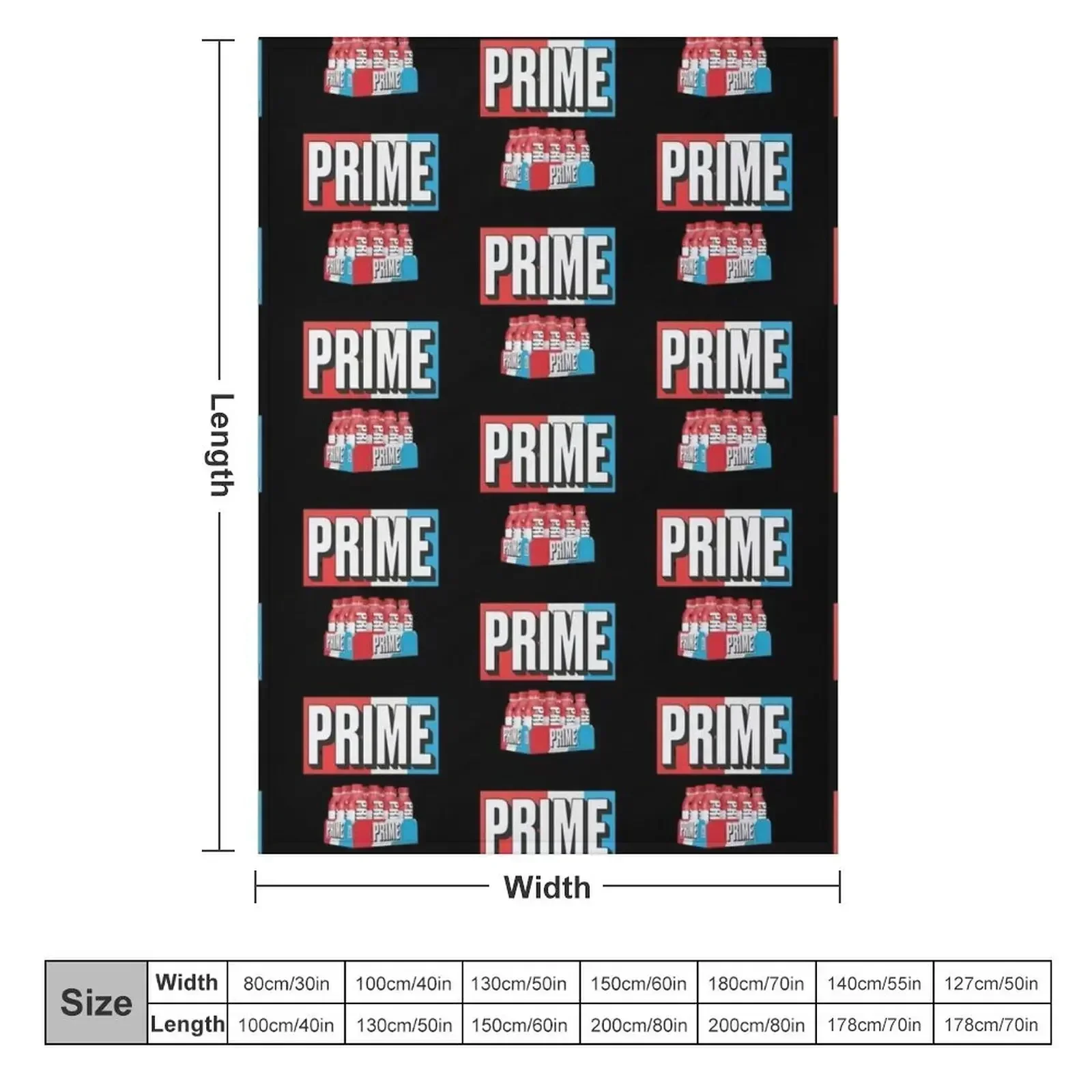 Prime hydration drink Throw Blanket Plaid heavy to sleep Personalized Gift Softest Blankets