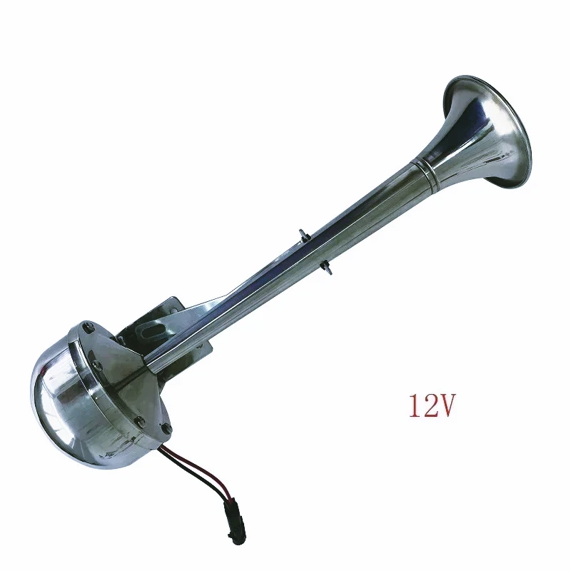 Bocina Eléctrica Durara  24V para Barco Di Sheng,  Acero Inoxidable,  Tubo Único, para Crucero, 12V