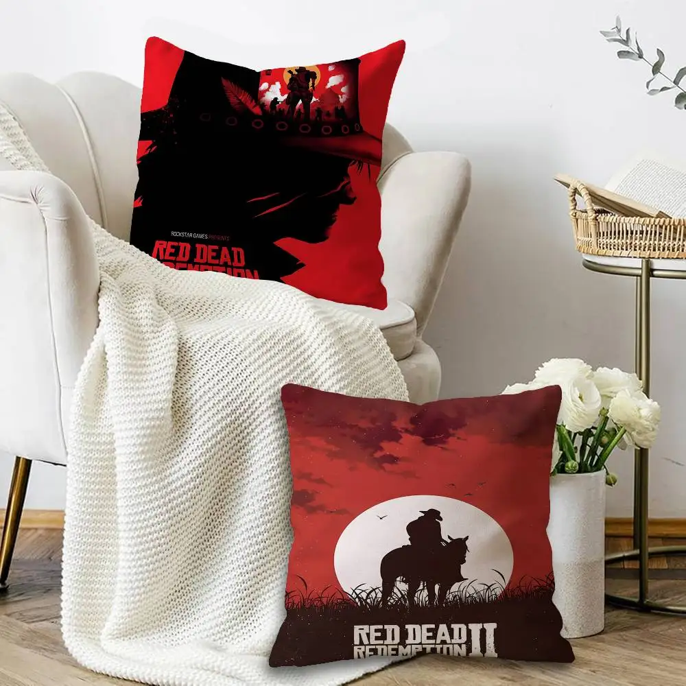 Game R-Red Dead Redemption 2 Cushion Cover Decorative Pillow Sofa Home Decor case pillow cases