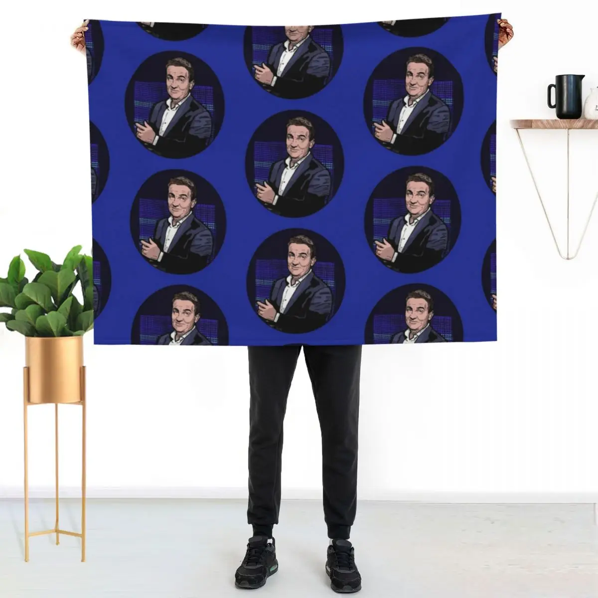 Bradley Walsh Chase art Throw Blanket wednesday Soft Flannels Large Shaggy Moving Blankets