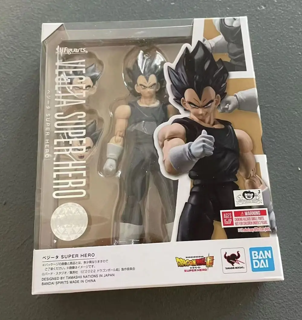 

Original Bandai Dragon Ball Z S.H.Figuarts SHF Supre Hero Vegeta Action Figure Toys Anime Figurals Brinquedos