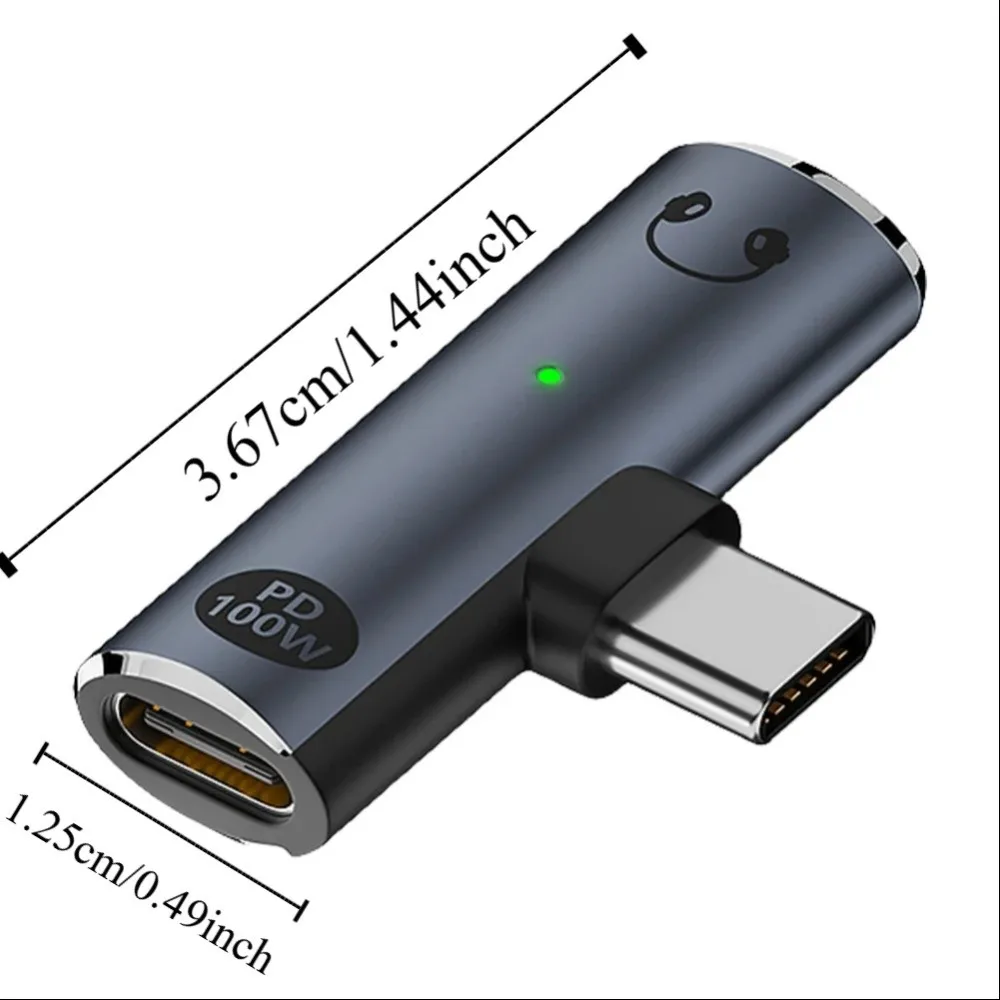 PD 100 واط USB C إلى 3.5 مللي متر محول محول سماعة الفاصل 2 في 1 محول الصوت Portale Mini USB C مهايئ شحن سماعات