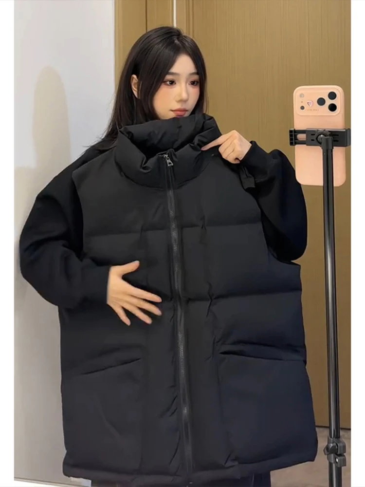 

Хлопковый жилет Bla, мужской зимний облегающий жилет Thiened Svel, теплая американская верхняя одежда с воротником-стойкой