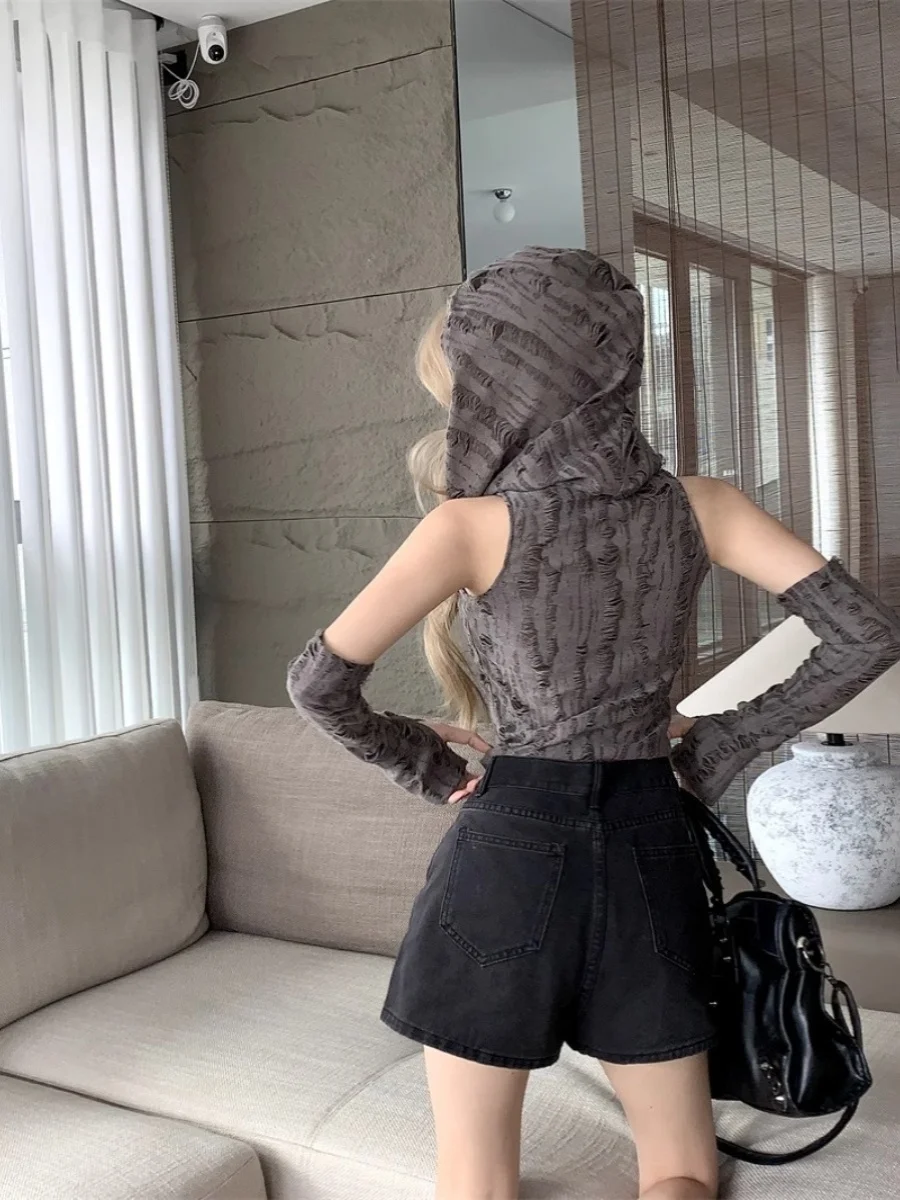 شيك ستريت سلي المرأة رقص الجاز هوديي ort طول لون نقي بعد الحفور أوائل الخريف Faion لباس غير رسمي #5