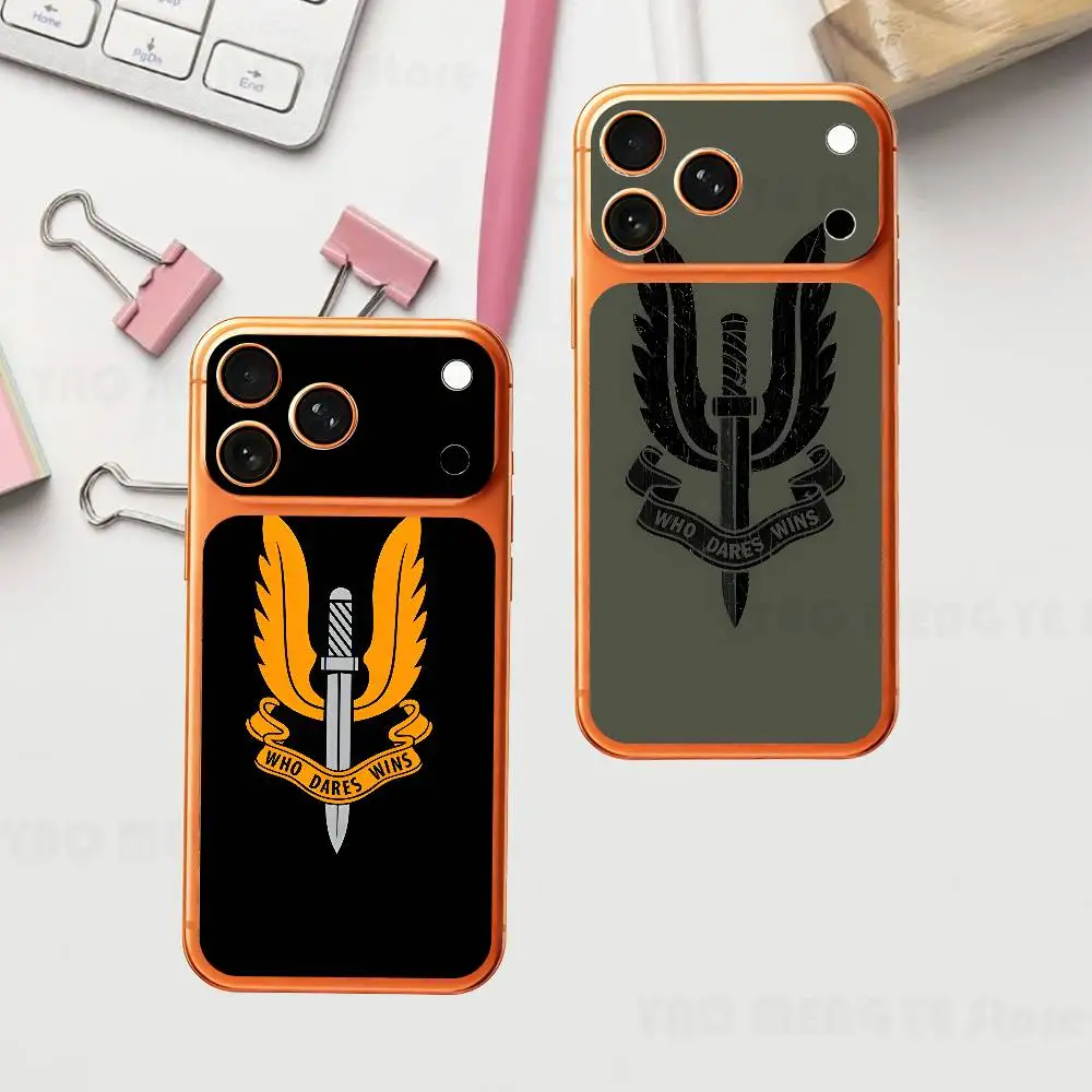 

SAS WHO DARES WINS Plain Decal Skin For IPhone17 Pro ProMax Back Film Cover Wrap Anti-scratch Durable Sticker