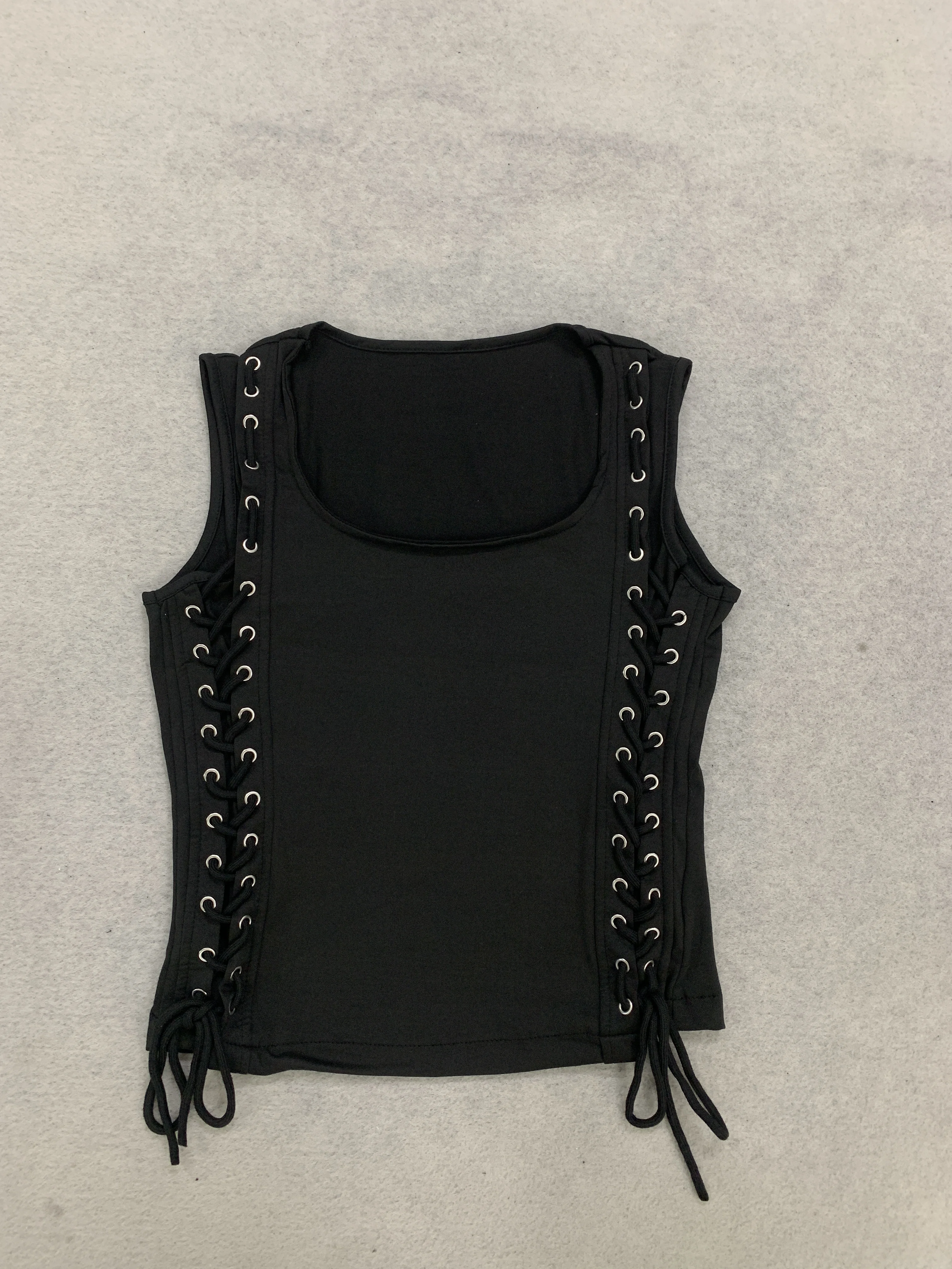 Gothic Punk Street Style, Cool and Edgy, Figure-flattering Slim-fit Vest