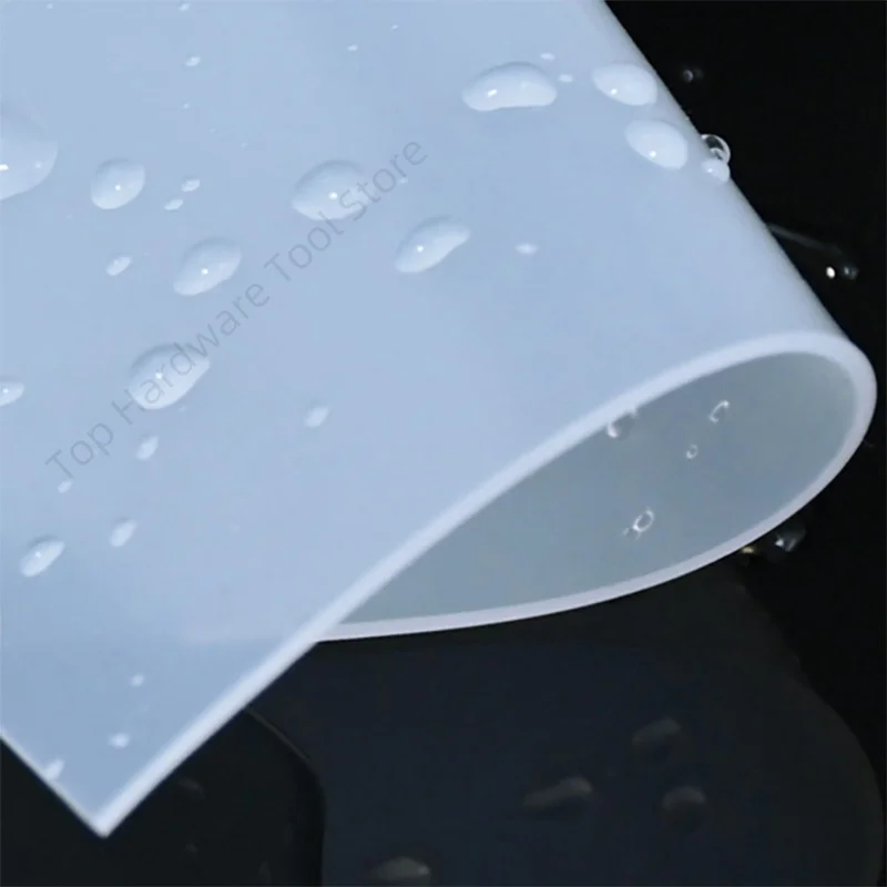 Translucent Silicone Rubber Sheet 1/2/3mm Anti-slip Shock Absorption No Peculiar Smell High Temperature Resistance Silicone Pads