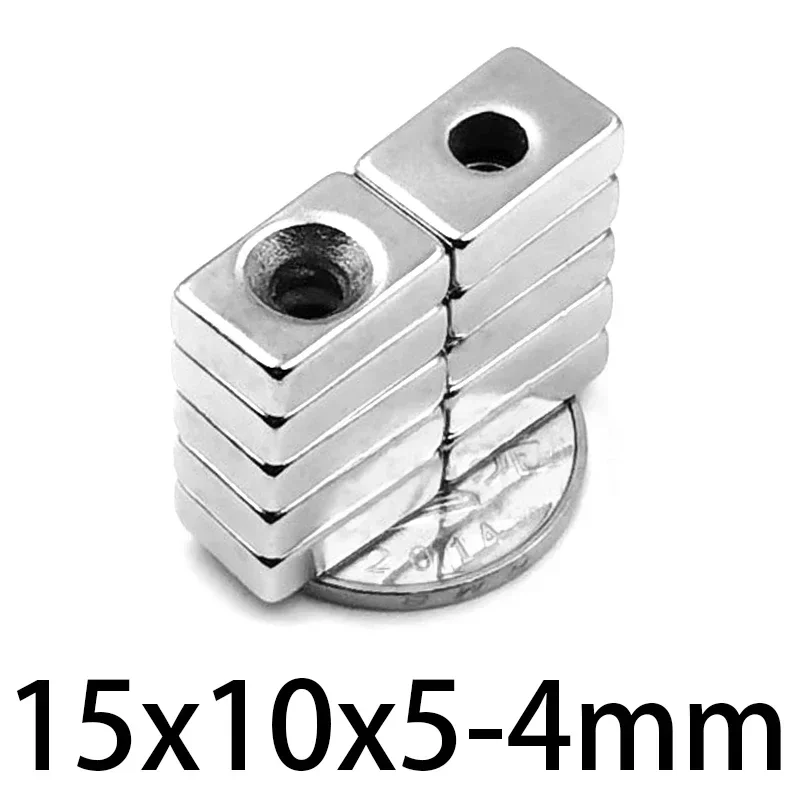 5/10/20/50 peças 15x10x4-4 15x10x5-4mm ímã quadrado super forte 15x10x4-4 15x10x5-4mm para geladeiras domésticas, escritórios diy