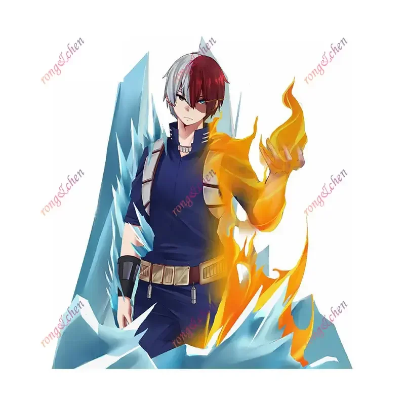 

Funny Cartoon Car Sticker TODOROKI for Car Motorcycle Racing Helmet Laptop Trunk Body Car Window Surfboard Waterproof PVC Decals