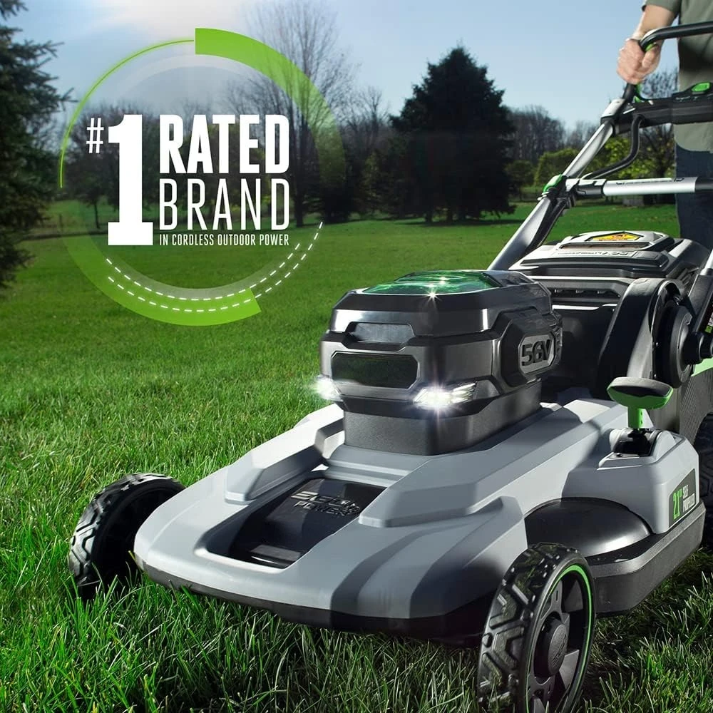 2102SP-A 21-Inch 56-Volt Lithium-ion Self-Propelled Cordless Lawn Mower (2) 4.0Ah Battery and Rapid Charger Included