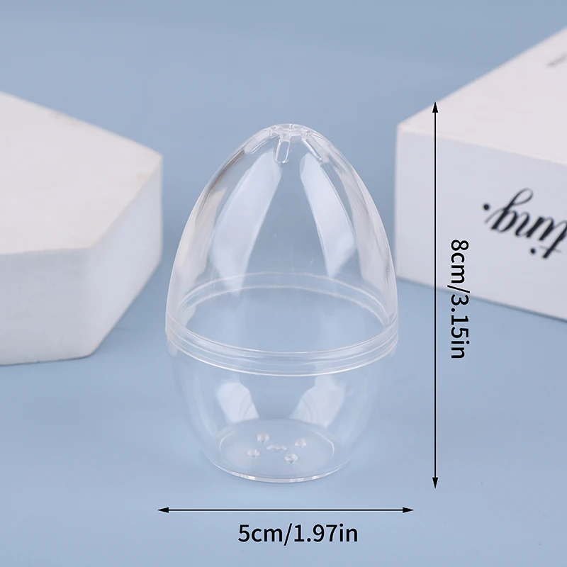 Makeup Powder Puff Empty Egg-shaped Frame Transparent Puff Make Up Organizer Holder Beauty Cosmetic Sponge Storage Box