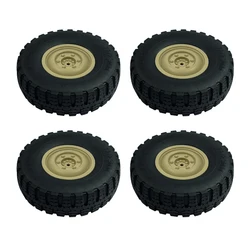 4Pcs LD-P06 Wheel Tire Tyre for LDRC LD-P06 LD P06 Unimog 1/12 RC Truck Car Spare Parts Accessories,Yellow