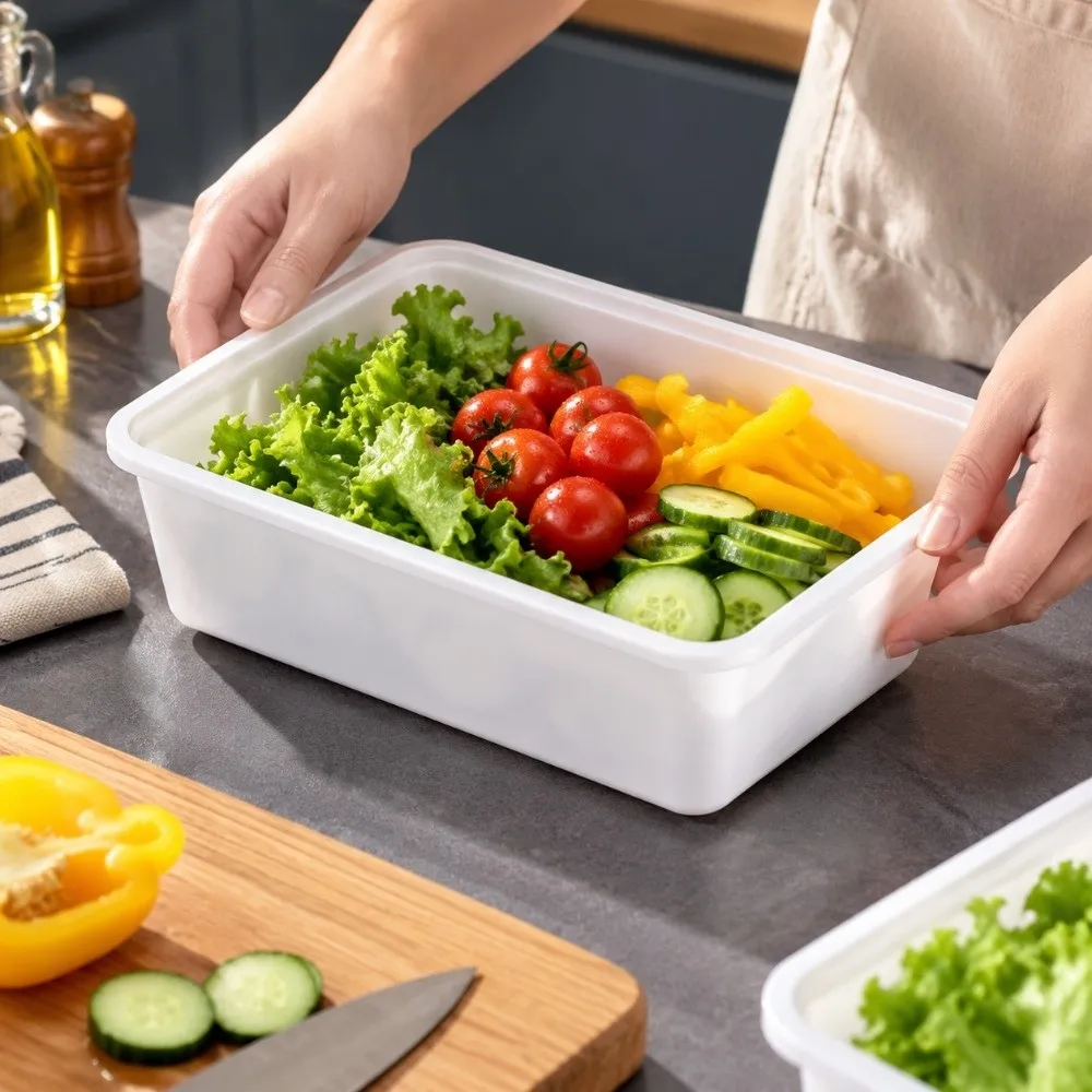 New Large Capacity Desktop Storage Box Transparent PP Multisizes Stackable Plastic Drawer Divider Cosmetic Jewelry Container
