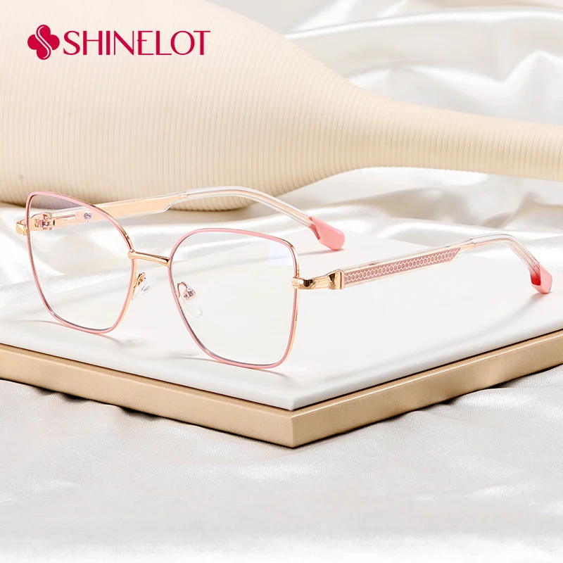 

81533 Cute Cat Eye Eyeglasses Prescription Frame Eye Protection Female Glasses Y2k European and American Style Eyewear