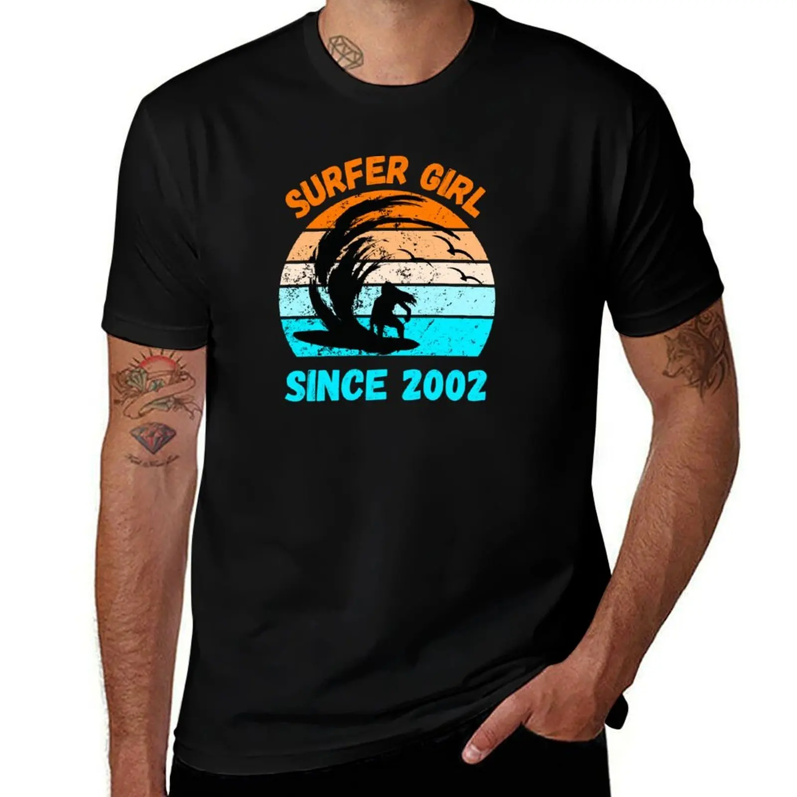 

Surfer girl since 2002 T-Shirt Man t-shirt custom shirt shirts graphic graphics Men's t-shirts