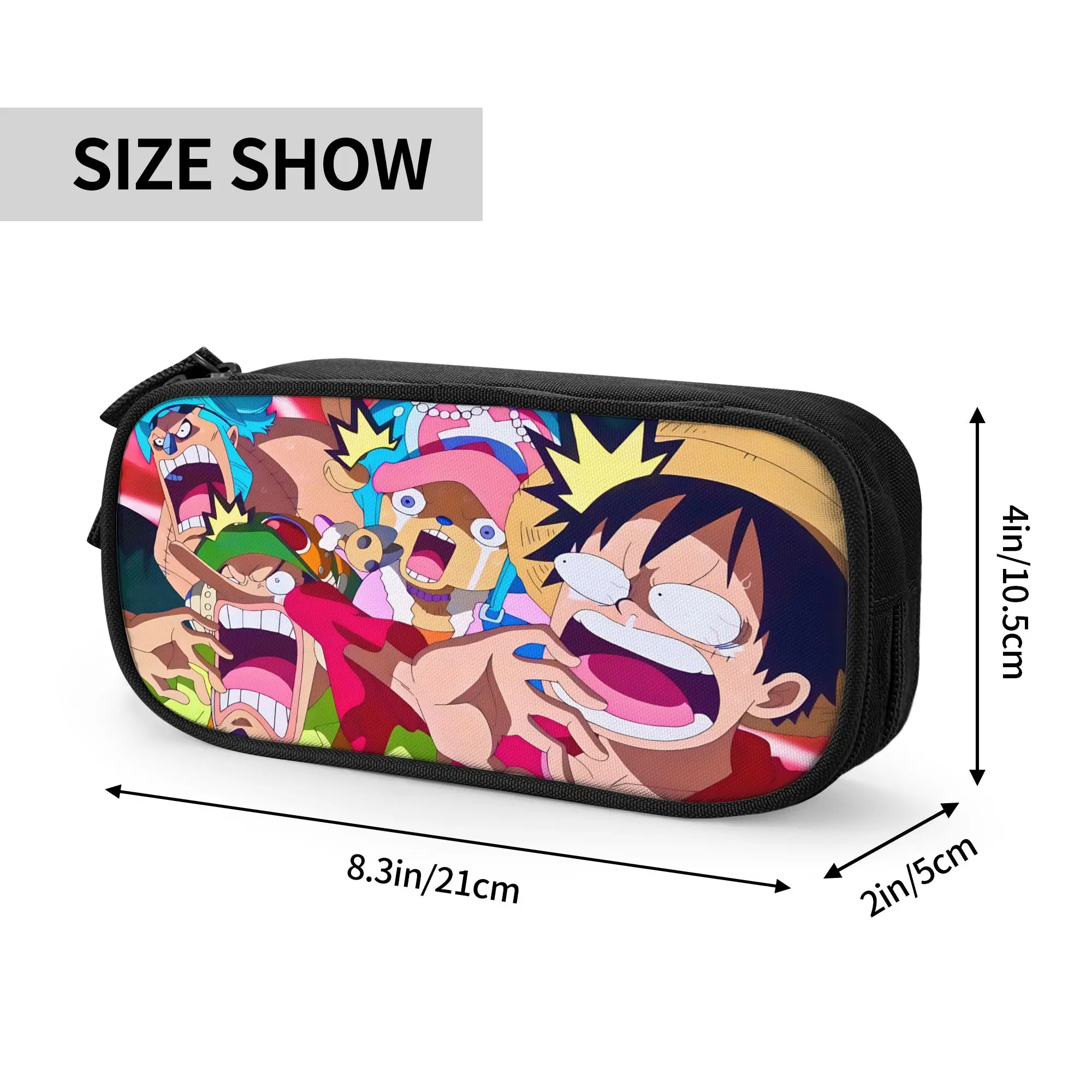 Custom Anime One piece Theme Large Capacity Bags for Child  Handheld Study Bag for Boys Gilrs Kids