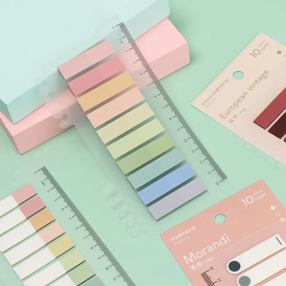 Stationery Fashion Label Tab Strip Bookmark Index Flags Loose-leaf Paster Sticker Memo Pad Sticky Notes