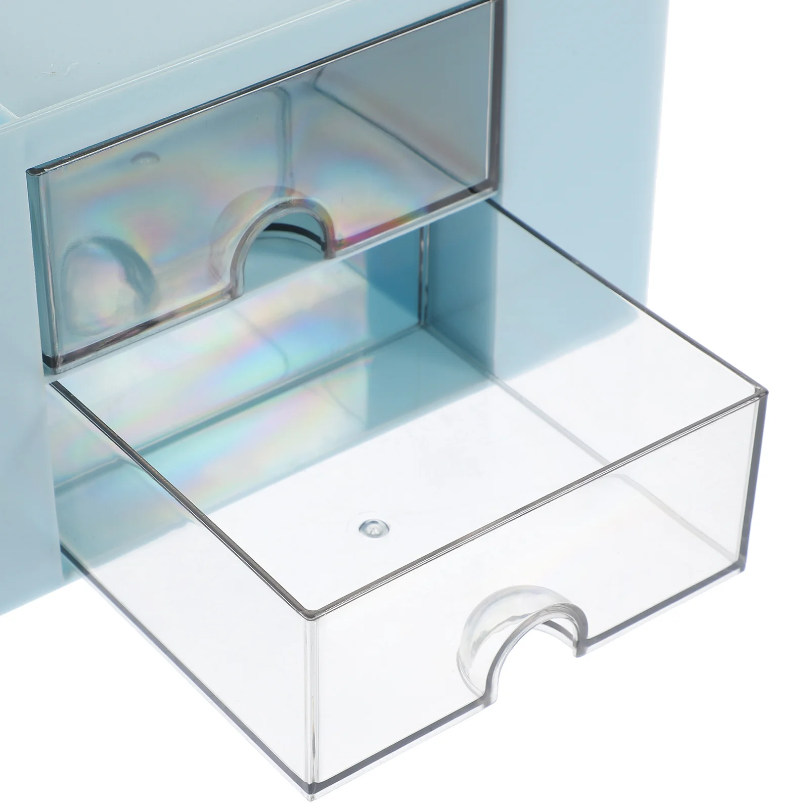 درج نمط منظم قرطاسية صندوق متعدد الطبقات سطح المكتب لمكتب المنزل المدرسة سعة كبيرة تخزين الأدراج البلاستيكية