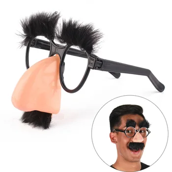 חידוש Prank צעצוע גדול האף מצחיק משקפיים צעצועים למבוגרים ילדי מסיבת בר בדיחות בדיחות אבזר אבזר ליל כל הקדושים מסובך דקור