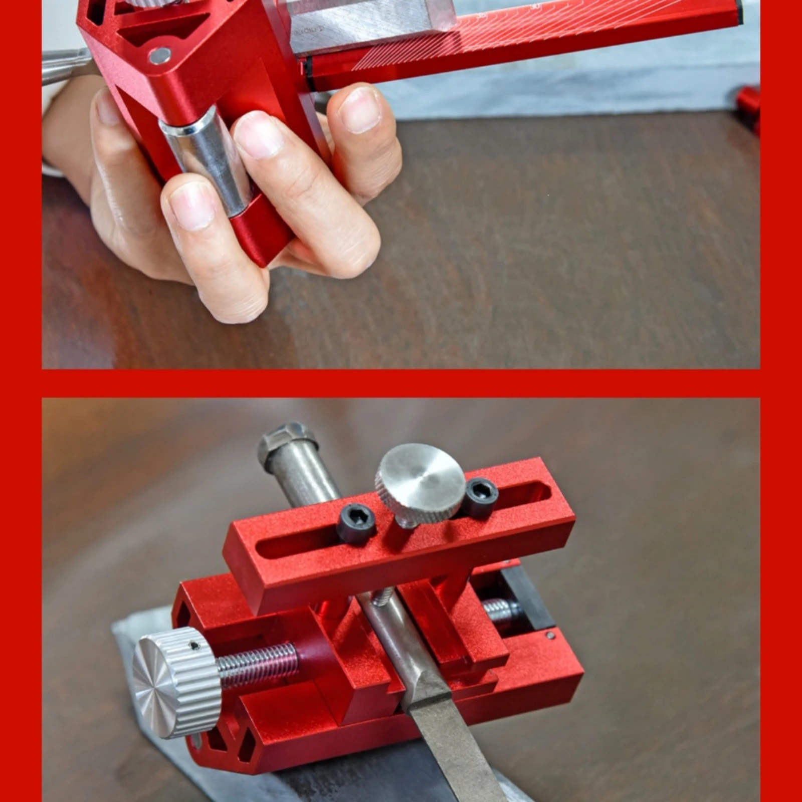 Workshop Tools Knife Sharpener - Guía de afilado de ángulo fijo