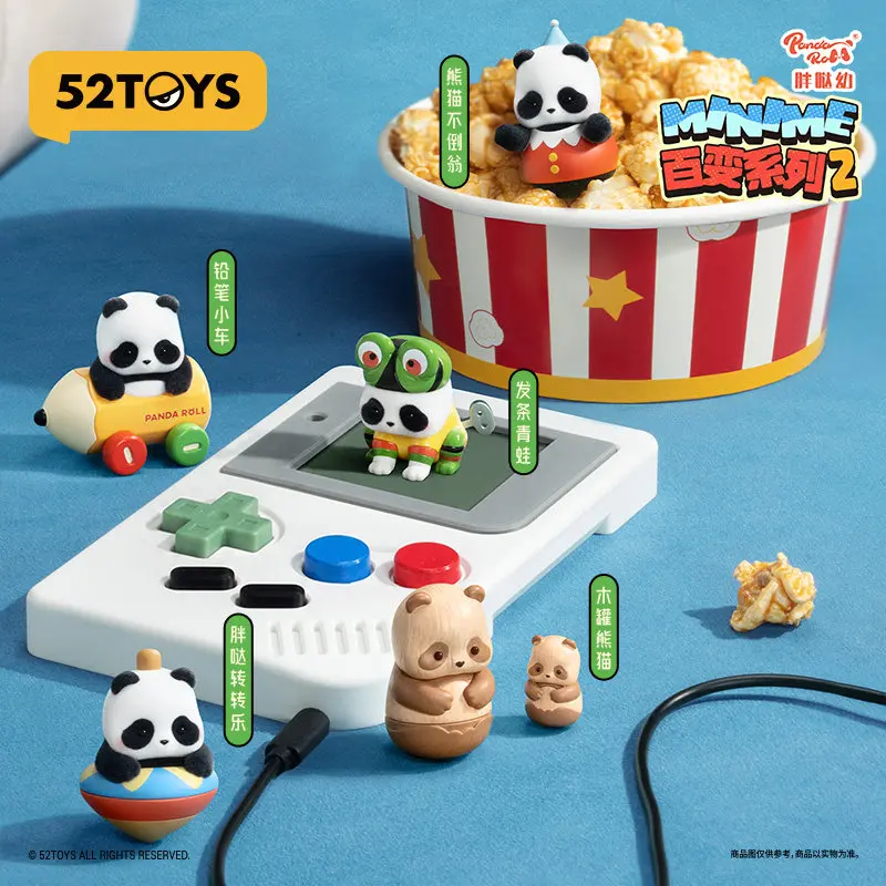 52Toys Panda Roll Minime Series 2 Blind Box Collectible Art Figurine Desktop Display Decor Trendy Toy Gifts For Adult Collectors - view 2