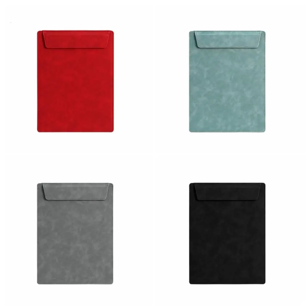 Multifunctional A4 Leather Magnetic Buckle Folder PU Leather Large Capacity Document File Waterproof Thickened Signature Clamp