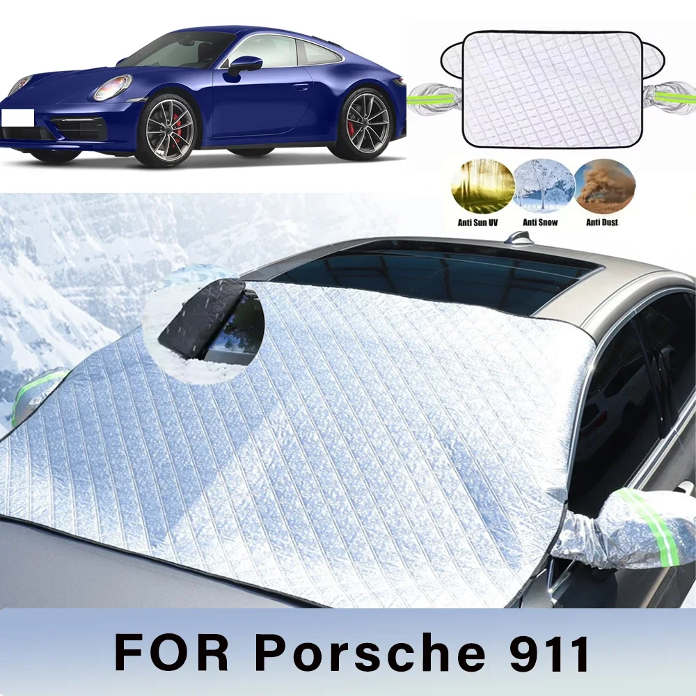 

Thickened Car Now Sunshade Windshield Cover With 5/9 Magnets UV Protection Anti Snow Sunlight For Front Windsh For Porsche 911
