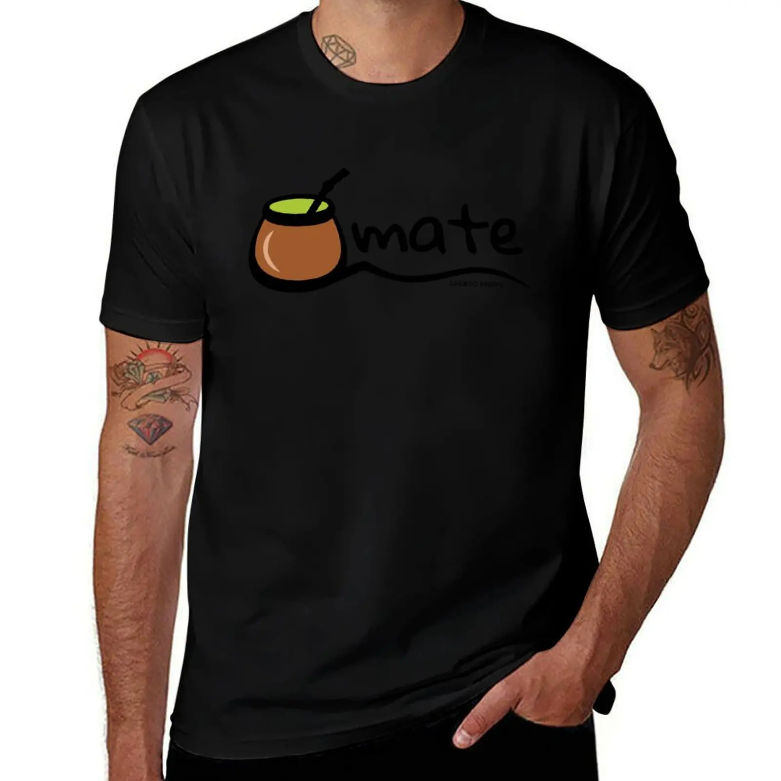Mate Colour T-Shirt Fashion Pattern Printed Tee Shirt T-Shirt
