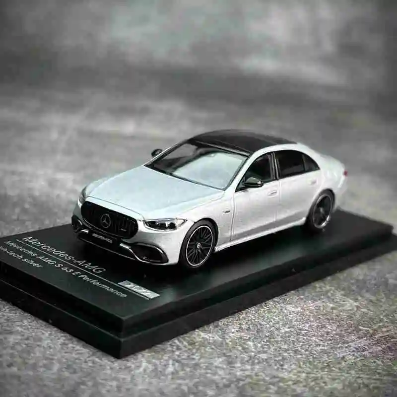 

AR BOX 1/64 S63 E Performance 2023, гоночный автомобиль из сплава, литье под давлением и игрушечный транспорт, модель автомобиля, миниатюрная масштабная модель автомобиля для детей