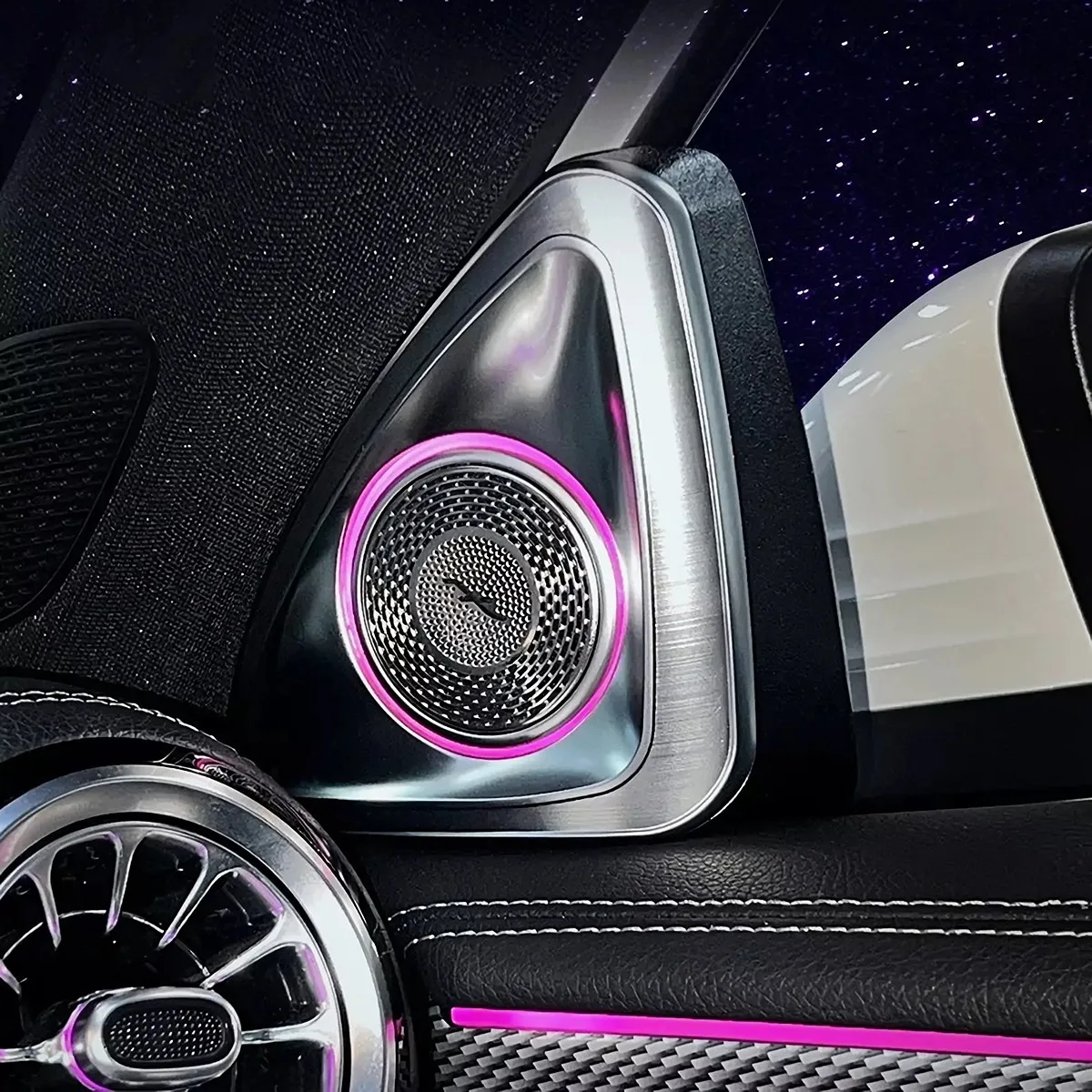 NewFactory Wholesale W177 4D Rotating Tweeter 64 Colors Ambient Light for  Benz A-class 2019-2025 Rotating Treble Atmosphere Lam