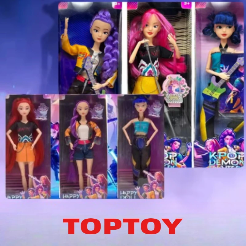 TOPTOY HOT Kpop Demon Hunters Action Figure Toy Derpys Tiger Rumi Mira Zoey Sussy Figurine Doll For Fans Christmas gifts