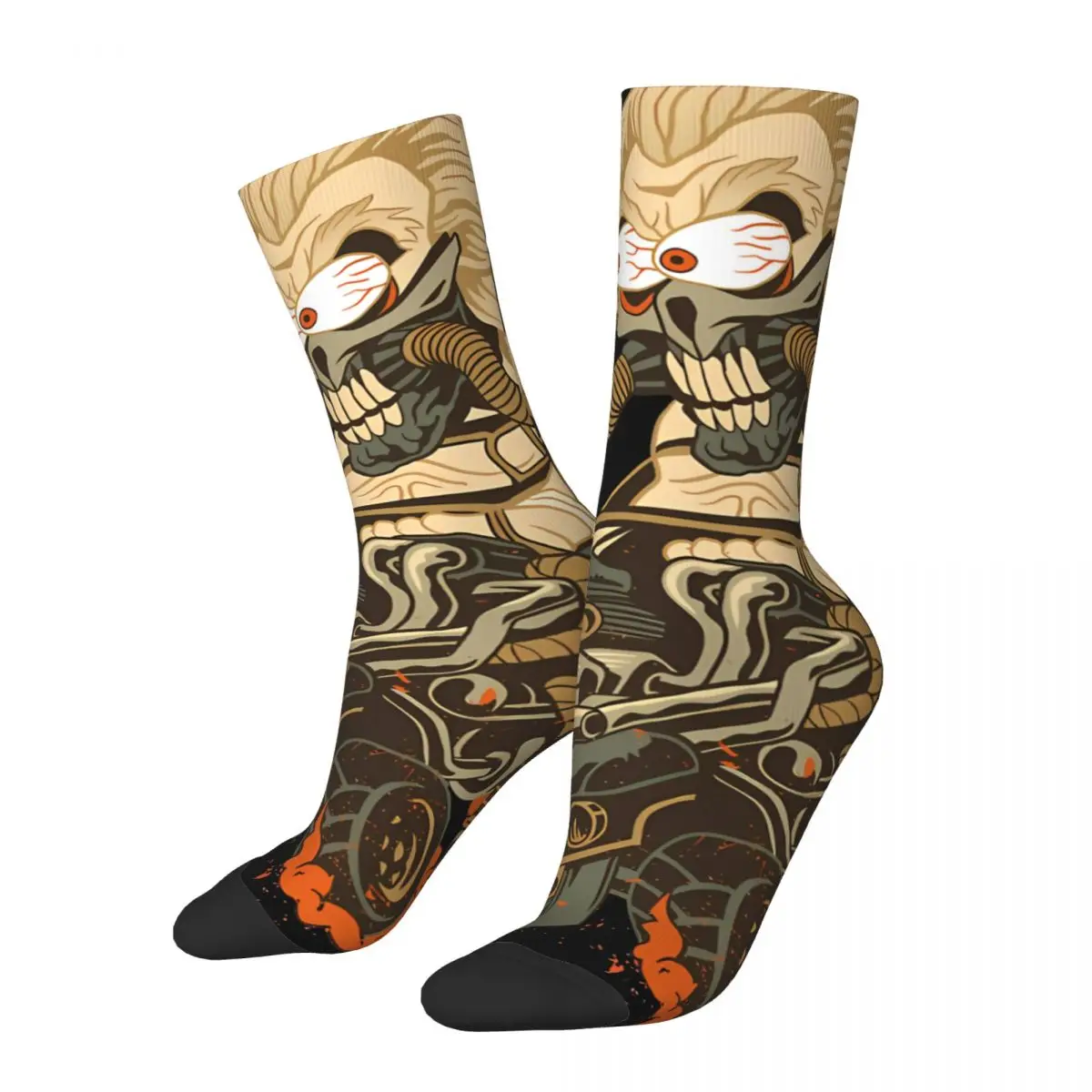 Fink Immortan Joe Crazy Men's Socks Tales of the Rat Fink Cartoon Film Unisex Seamless Printed Happy Novelty Crew Sock Boys Gift