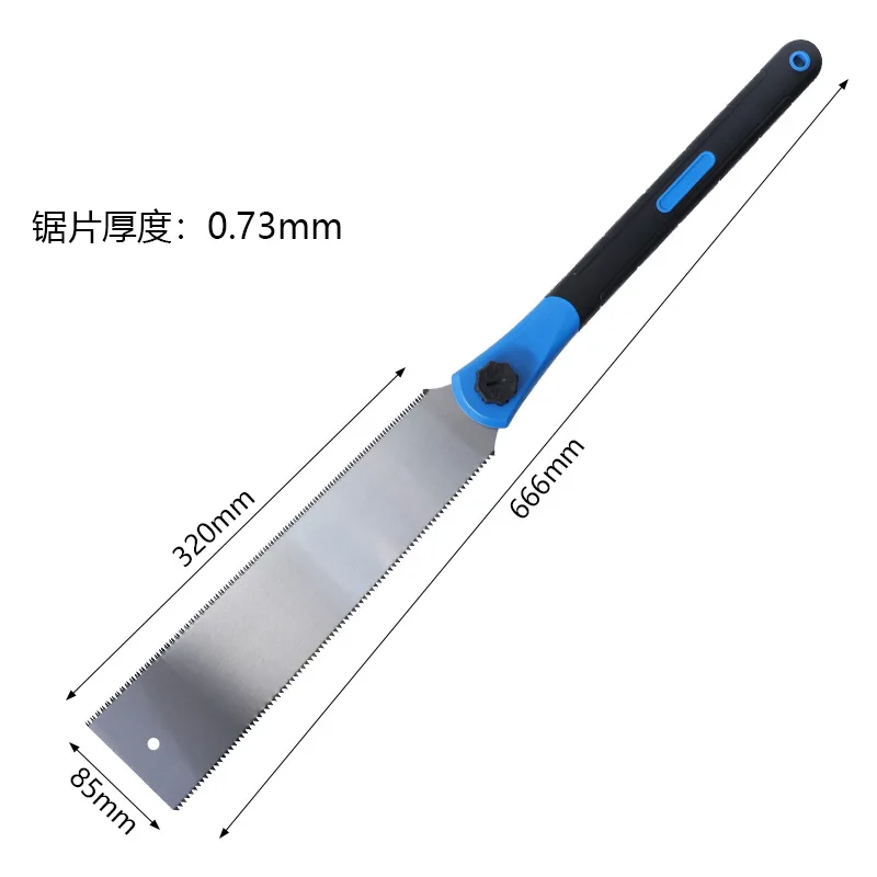 1Pc 2023 Japanese woodworking double side saw, three side tooth grinding quick hand saw, household hand-held wood cutting sawko