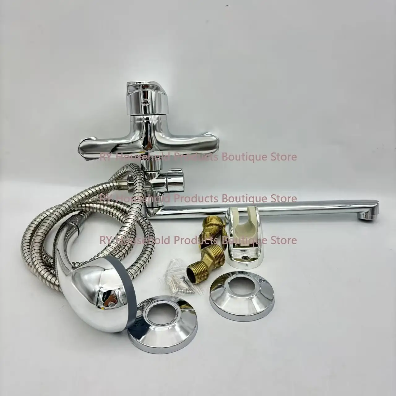 Jordan Double Triple Zinc Alloy Shower Extended Shower Pipe Shower Set Faucet Faucet
