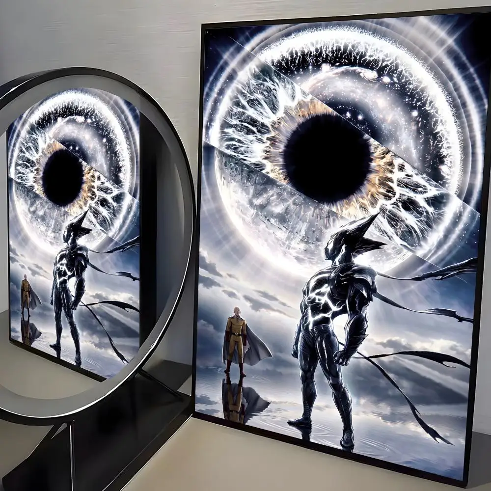 One-Punch Man Poster Frameless Poster Self-adhesive Art Waterproof Paper Sticker Coffee House Bar Room Wall Decor - view 3