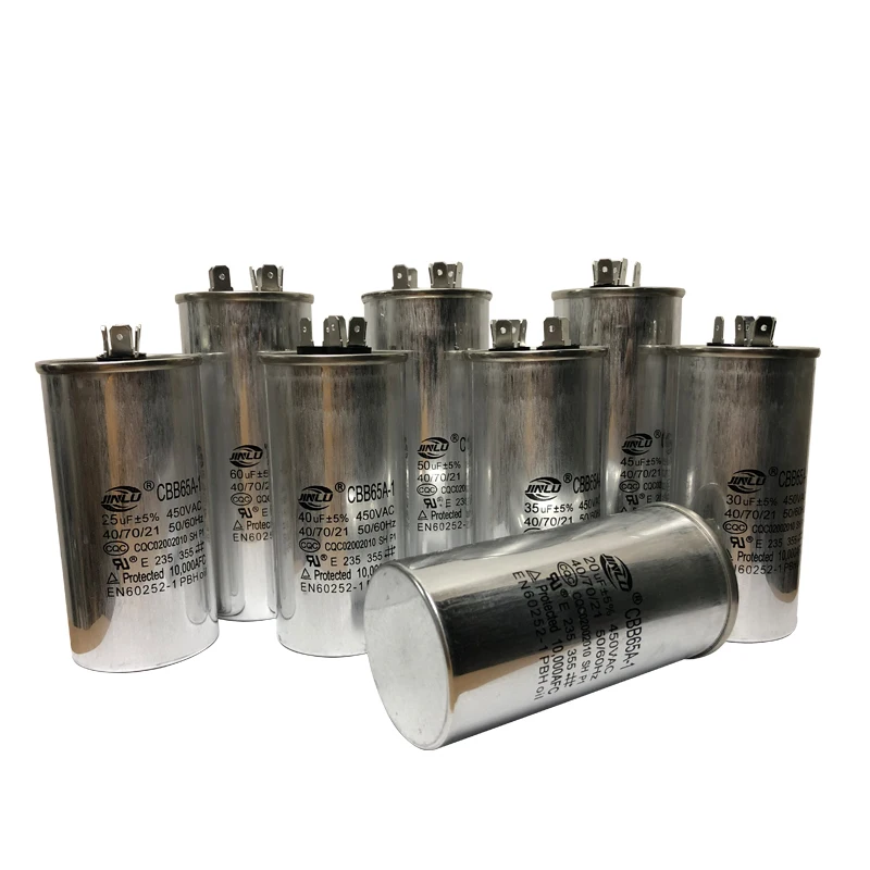 Cbb65 450vac 20uf 25uf 30uf 35uf 40uf 45uf 50uf 60uf Ac Motor Capacitor Air Conditioner Compressor Start Capacitor