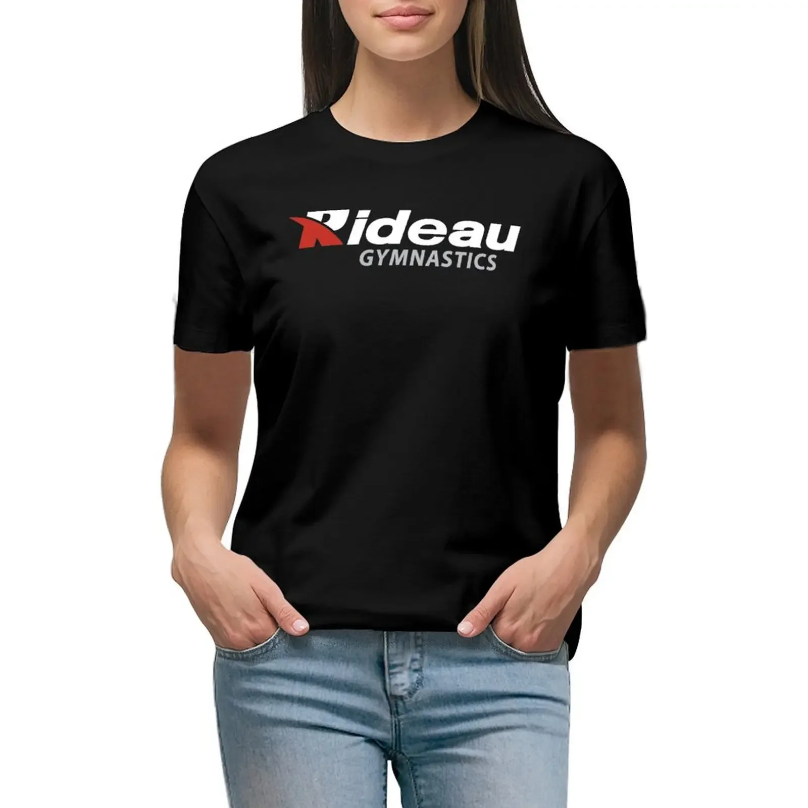 

Rideau Gymnastics Classic Logo Collection T-Shirt heavyweights summer top plain blanks t-shirt dress for Women plus size sexy