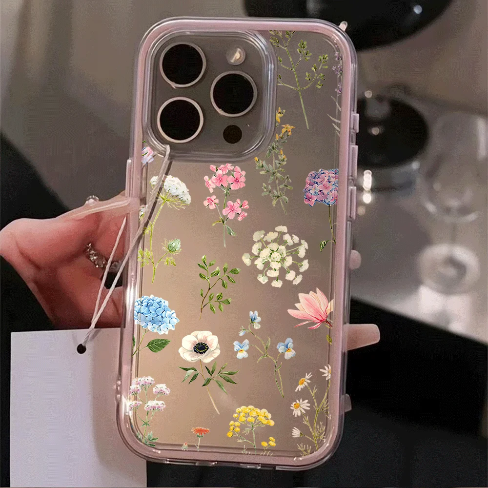 Soft Phone Case For Samsung Galaxy S26 S25 S24 Plus S23 S22 Ultra A57 A55 A54 A37 A35 A16 FE TPU Bumper Colorful Flower Cover