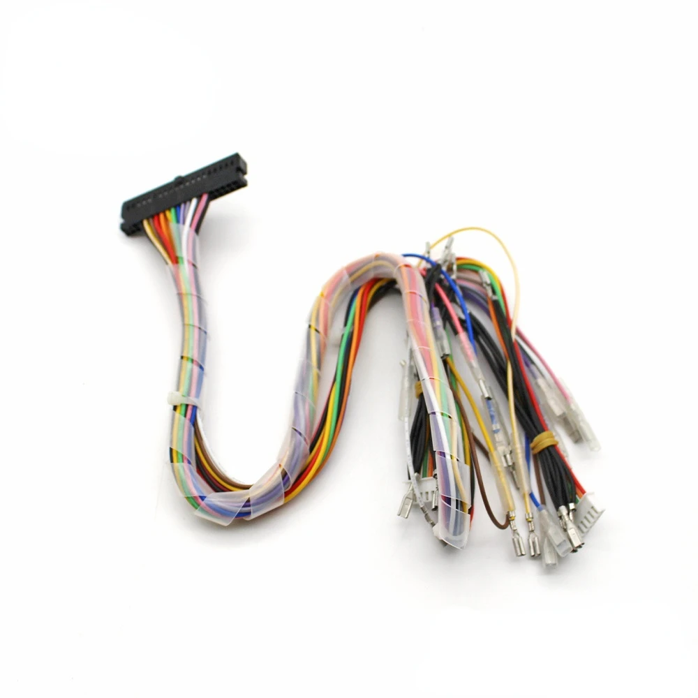 Cableado de 40 pines para máquinas recreativas, cable PCB, aceptador de monedas, joystick Sanwa, botones LED para consolas de juegos Pandora Box