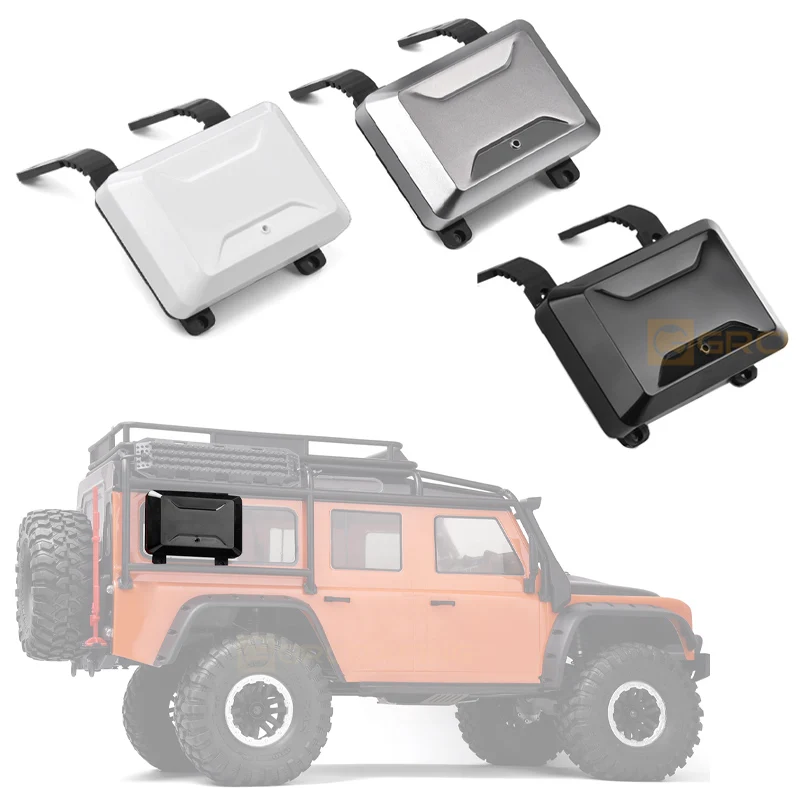 Cassetta degli attrezzi per finestrini laterali per il 1/10 RC Crawler Car Traxxas TRX4 Defender Ford Bronco SCX10 parti di ricambio fai da te