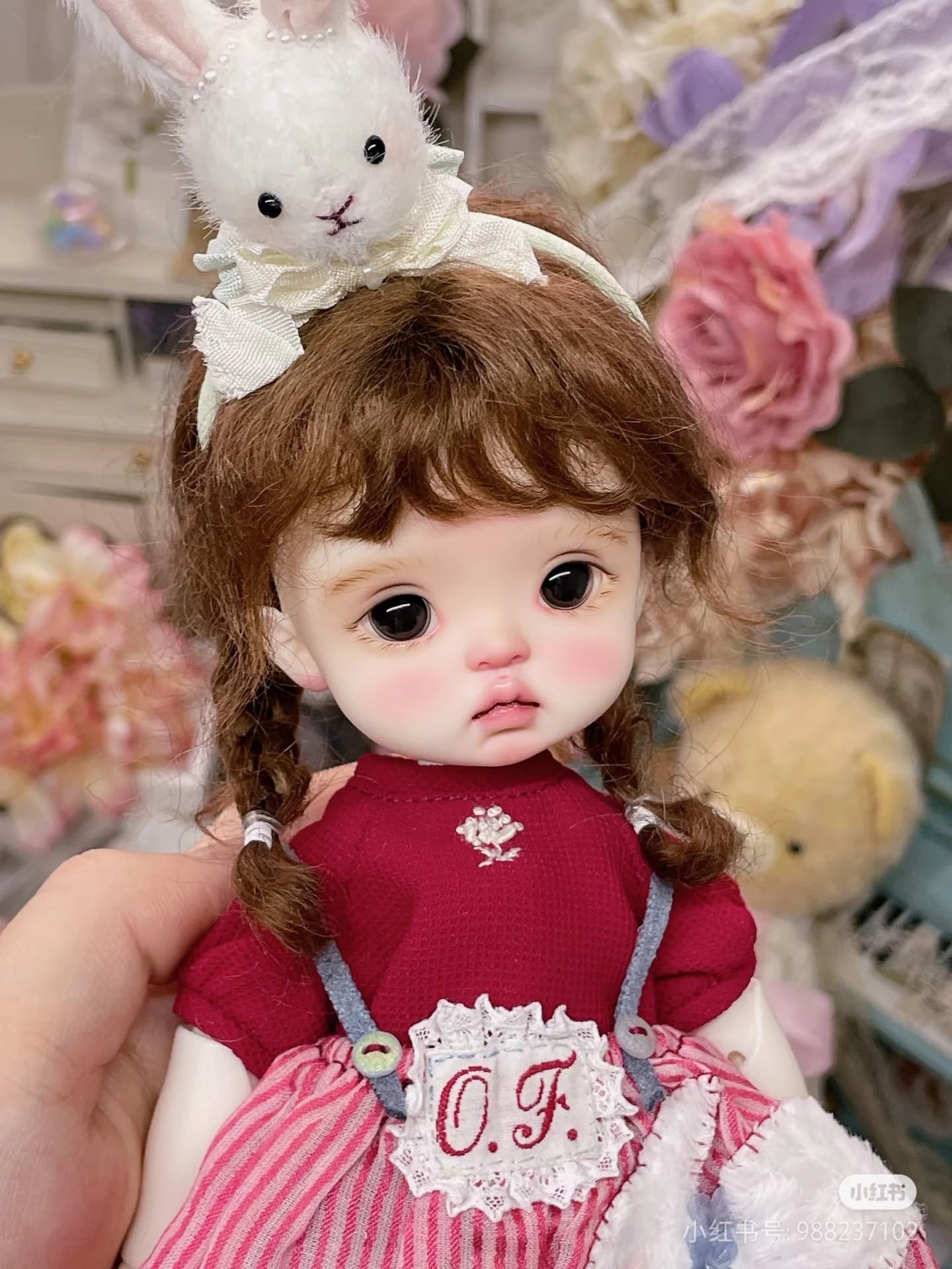 Q baby BJD1/6 Qianqian resin toy model humanoid doll birthday gift diy cosmetics