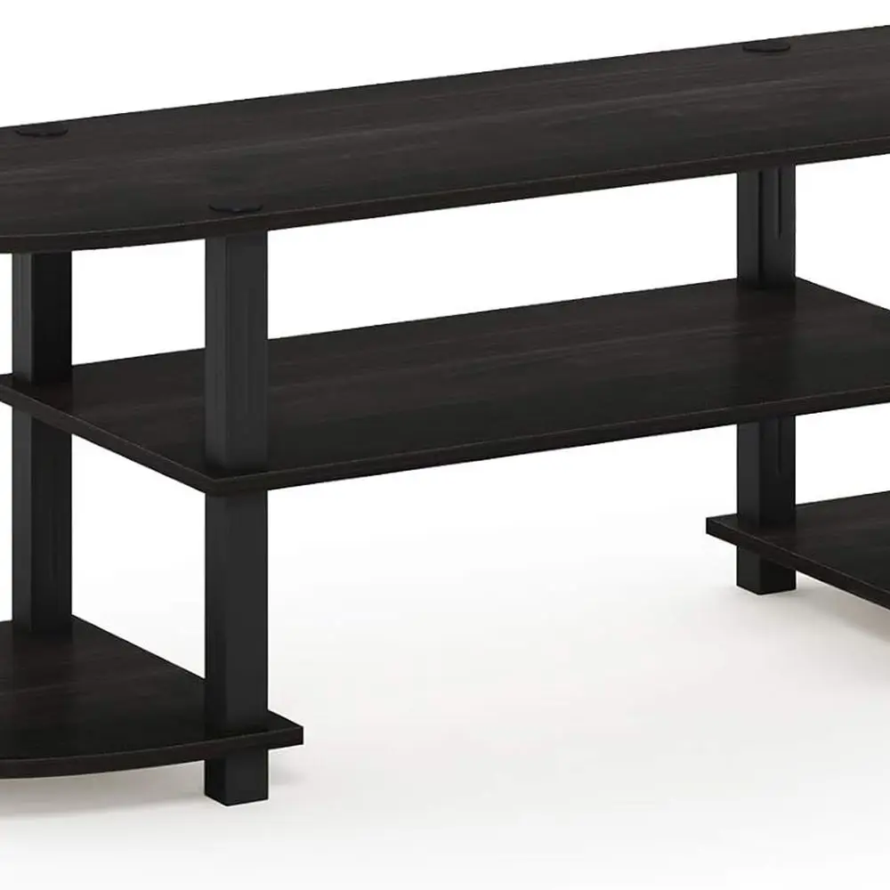 مركز ترفيه تلفزيوني واسع من Turn-S-Tube، إسبرسو/أسود #5