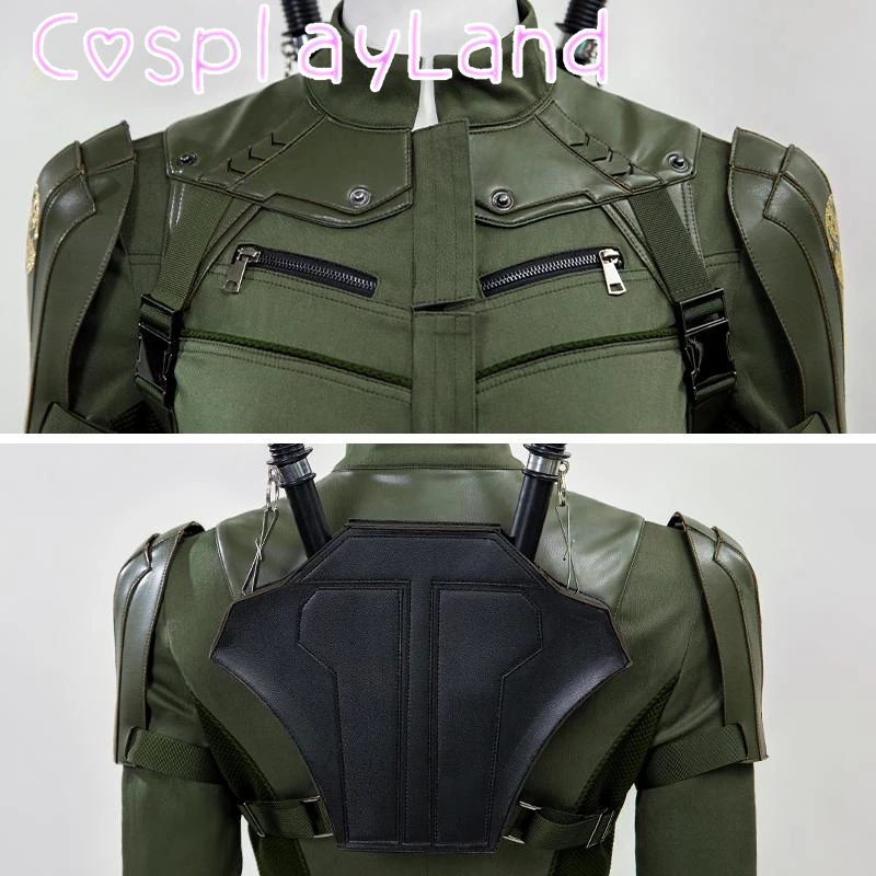 أزياء فيلم الرعد الأرملة يلينا التأثيرية للنساء السود بدلة الجيش الأخضر بدلة المعركة بدلة الهالوين كرنفال حفلة الزي لعب الأدوار