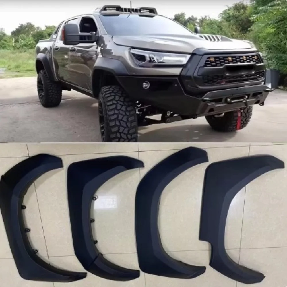 

Car Fender Flares Arch Wheel Eyebrow for Toyota Hilux REVO ROCCO 21-23 modified Protector Mudguard Fender Wheel Protector Guard