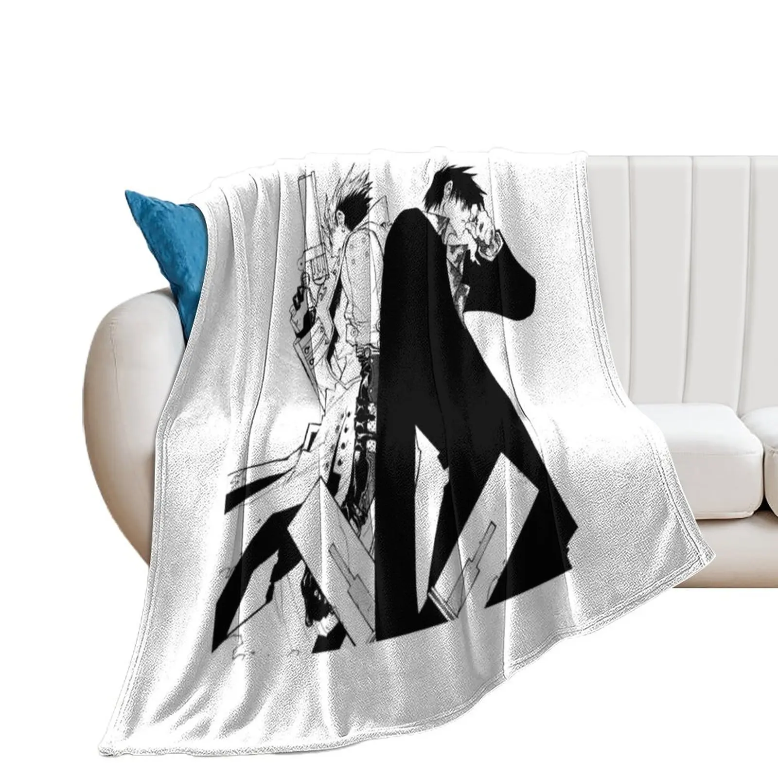 Wolfwood Vash Design Throw Blanket warm for winter Bed covers Soft Big Flannels Blankets