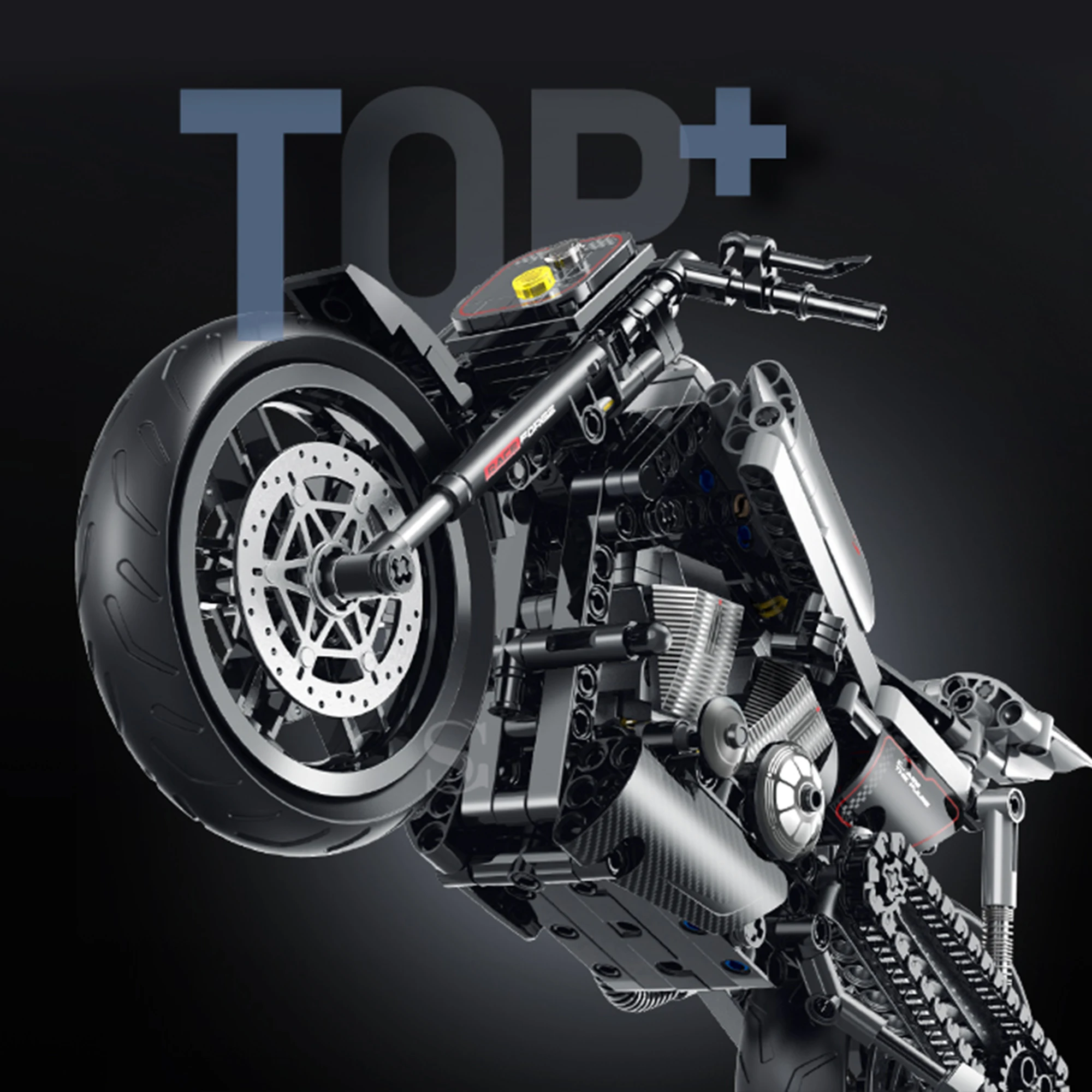 City Racer Bouwstenen Motorfiets MOC 533pcs 1:8 Technische Snelheid Sport Motor Bricks Speelgoed voor Kinderen Volwassenen Verjaardagscadeautjes