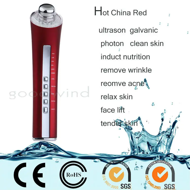 CM-5-2D Ultrasonics Facial Cleanser Handheld Lifting Beauty Device Home Salon Anti Acne Wrinkle Nutrition Import Skin Care Tool
