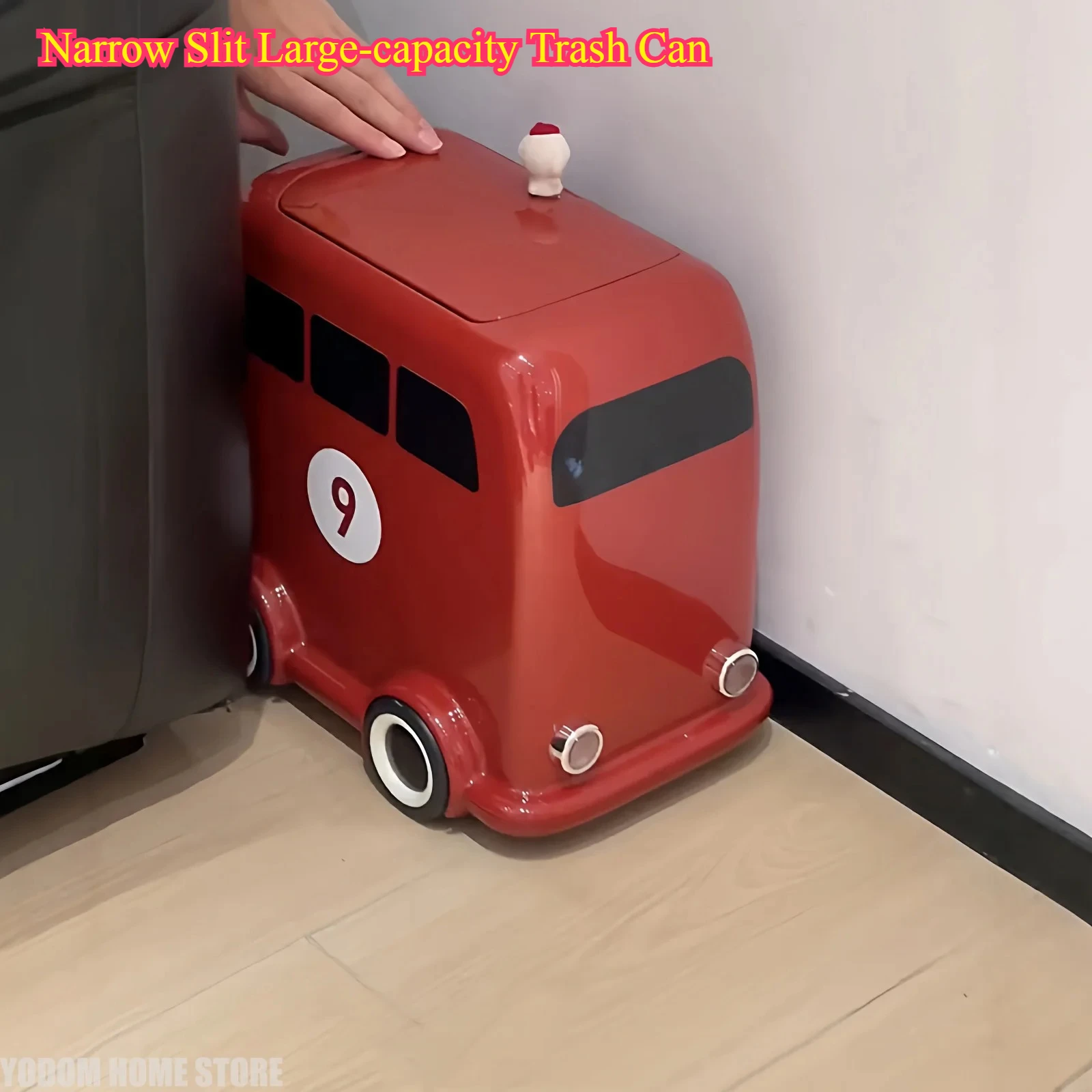 

Мусорный бак большой емкости с узкими прорезями — креативный съемный с крышкой для ванной комнаты, автомобиля, автобуса