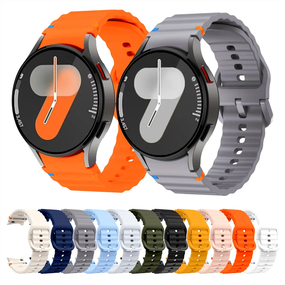 Original-Armband für Samsung Galaxy Watch 7/FE/5 Pro/6/4 Classic 44mm 40mm Silikon-Sportarmband Correa Galaxy Watch 7 Armband